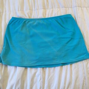 Lands' End Aqua Blue Mini Skirt